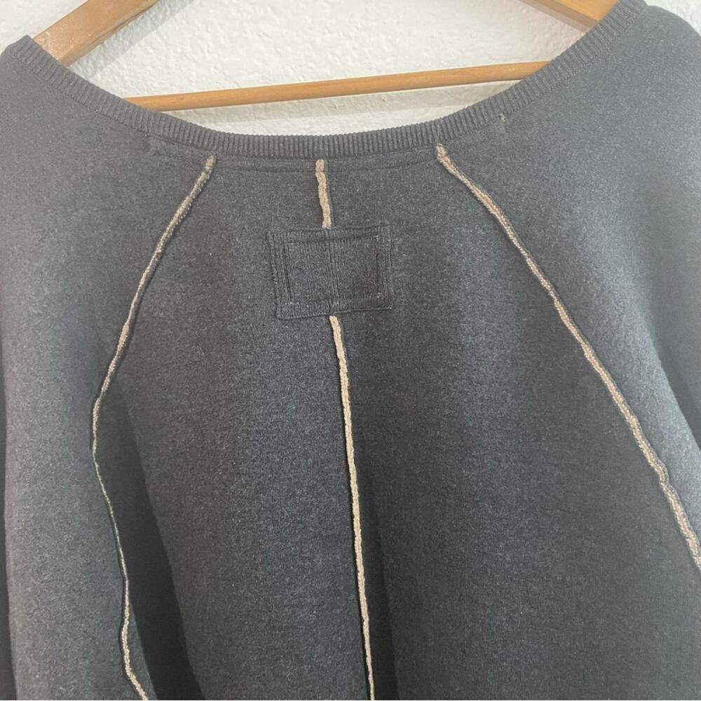 Free People We The Free Midnight Pullover Gray Combo Large New - Picture 13 of 13